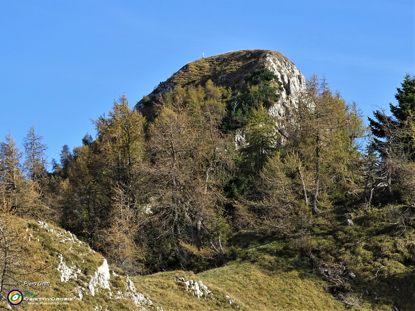 75 Dal sent. 118 vista sull'aguzza  cima del  Pizzo Badile.JPG